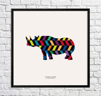 Носорог. Цветное настроение