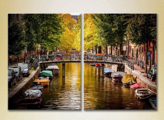 Диптих Амстердамский канал, Голландия_01