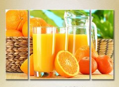 Triptic Urcior de suc de portocale