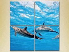 Полиптих Стая дельфинов