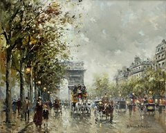 Елисейские поля (A view of the Avenue des Champs-Elysees)