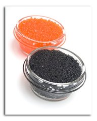 Caviar, negru și roșu