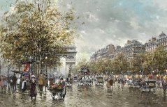 Елисейские поля_02 (A view of the Avenue des Champs-Elysees)