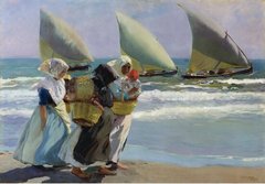 Joaquin Sorolla y Bastida - Three Sails, 1903