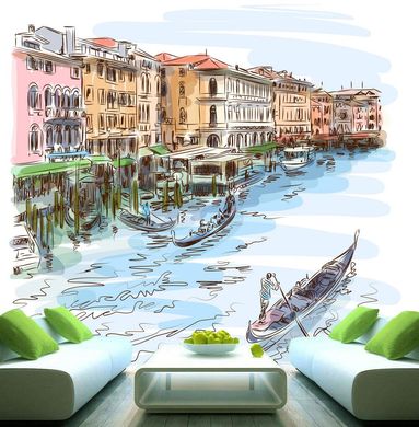 Marele Canal al Veneției și gondole