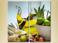 Диптих Оливки и оливковое масло