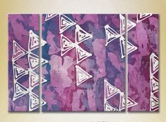Triptic Abstract liliac-violet_01