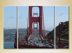 Triptic Podul Golden Gate, trafic