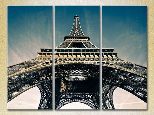 Triptic Turnul Eiffel, vedere de jos