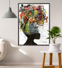 Абстрактный рисунок женщины африканки