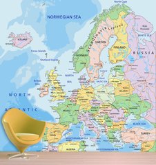 Европа политическая карта
