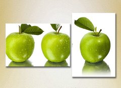 Диптих Три зеленых яблока