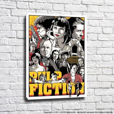 Poster Pulp Fiction cu personaje