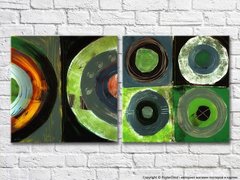 abstract-canvas-green-colored-circles
