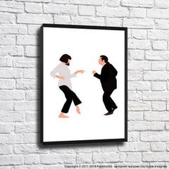 Графический постер Криминальное чтиво Танцы