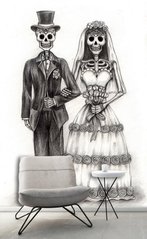 Монохромная свадьба не имеющая границ