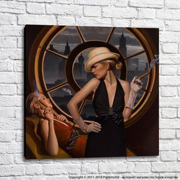 Două doamne fermecătoare care fumează trabucuri, Peregrine Heathcote