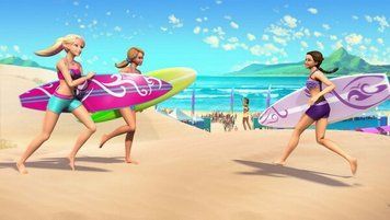 Wallpaper Barbie pe plajă