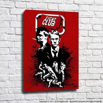 Poster cu personaje din Fight Club