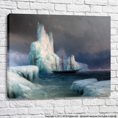 Ледяные горы в Антарктике. 1870 г.