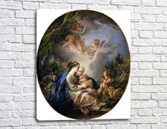 Мадонна с младенцем, маленьким Иоанном Крестителем и ангелами