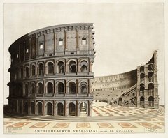 Fototapet Desen al Colosseumului, Italia