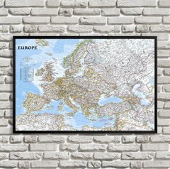 Карта Европы на английском