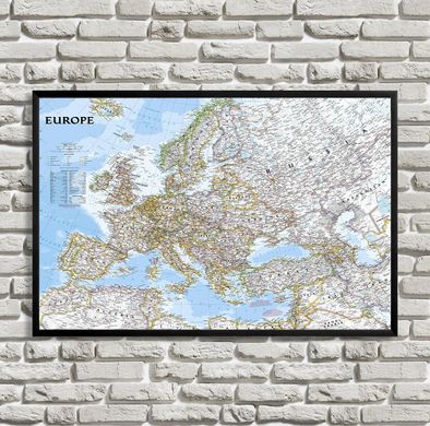 Карта Европы на английском