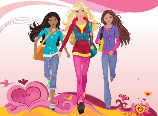 Fototapet Barbie și prietenii