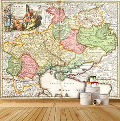 Старинная карта Украины 17 век
