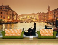 Fototapet canalele din Veneția, Gondolier