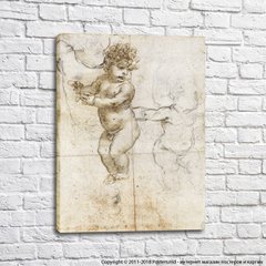 Леонардо да Винчи, эскиз младенца