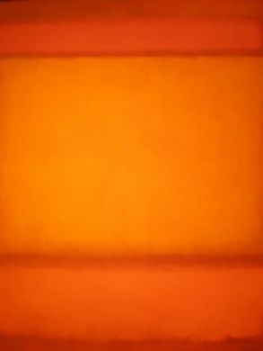 Roșu, portocaliu, portocaliu pe roșu, 1962.