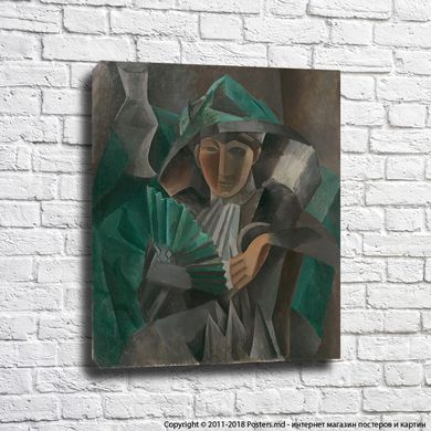 Пикассо «Женщина с веером», 1909 год.