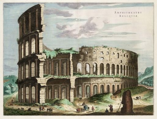 Fototapet Desen al Colosseumului, Roma