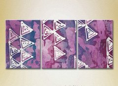 Triptic Abstract liliac-violet_02