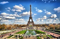 Fototapet Alee spre Turnul Eiffel, Paris