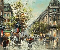 Сцена на парижской улице_02 (A Parisian street scene)