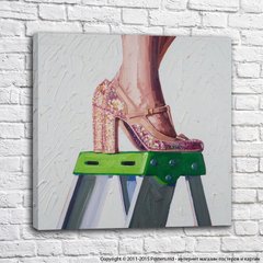 Strong and independent_stepladder with rhinestones