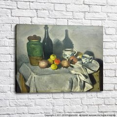 Натюрморт с фруктами и посудой, 1869 71