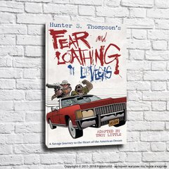 Afiș de film comic pentru Fear and Loathing in Las Vegas