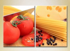 Диптих Спагетти и помидоры