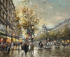 Сцена на парижской улице_03 (A Parisian street scene)