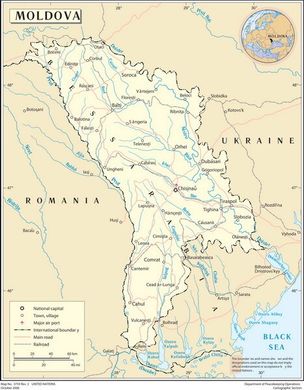 Fototapet Harta Moldovei (Карта Молдовы)