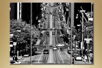 Triptic, City Street, California