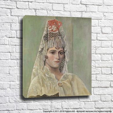 Пикассо «Ольга в мантилье», 1917 год.