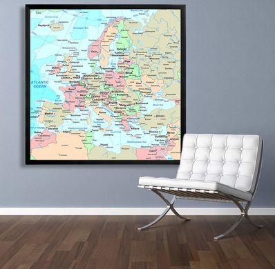 Политическая карта Европы, квадрат