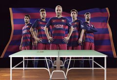 Футбольная команда Барселона, на черном фоне