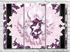 Coroană de flori de orhidee roz