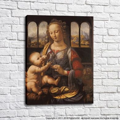 Мадонна с гвоздикой, Леонардо Да Винчи